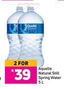 Game Aquelle natural still spring water-for 2 x 5l offer