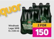 Windhoek lager nrb-for 2 x 6 x 330ml