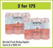 Game Brutal fruit ruby apple cans-for 2 x 6 x 500ml offer