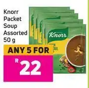 Knorr packet soup assorted-for 5 x 50g