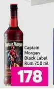 Game Captain morgan black label rum-750ml offer
