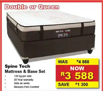 Furniture Liquidation Warehouse Spine Tech Mattress & Base Set offer