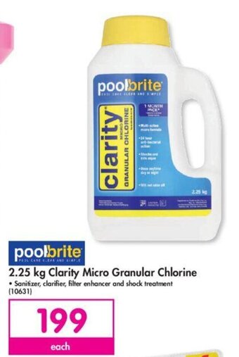 Makro Poolbrite 2.25 kg Clarity Micro Granular Chlorine offer