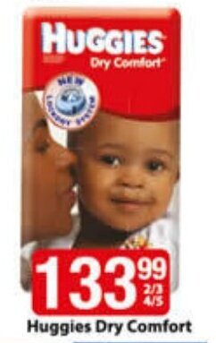 Check Save Huggies Dry Comfort 2/3 4/5 offer