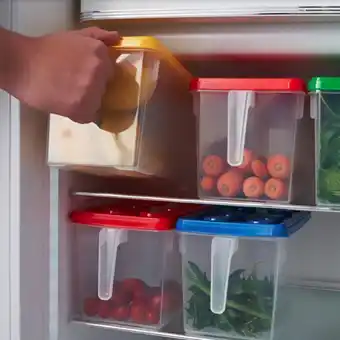 3x multipurpose storage containers with handle