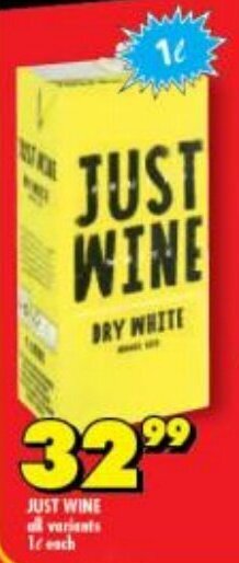 Just Wine all variants 1L