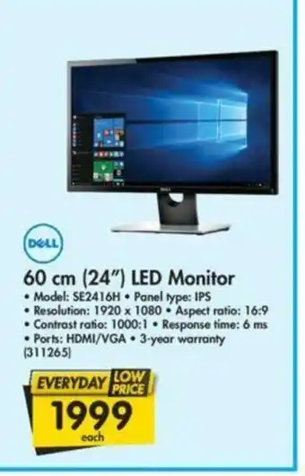 DELL - 60cm (24") LED Monitor - 311265