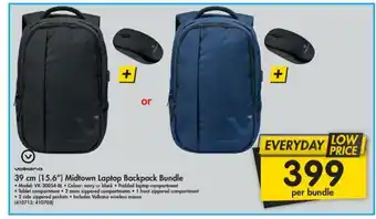 Makro Volkano - 39cm (15.6") Midtown Laptop Backpack Bundle - 410713 ; 410708 offer
