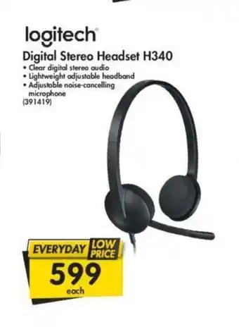 Makro Logitech - Digital Stereo Headset H340 - 391419 offer