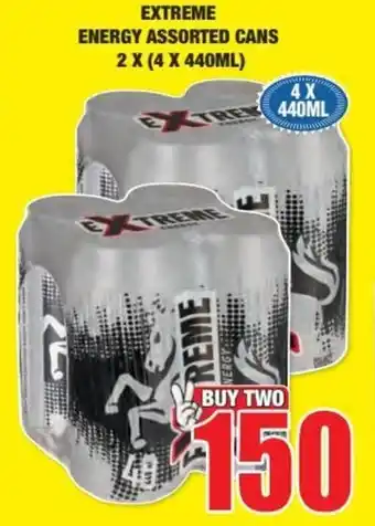 Boxer Liquors Extreme Energy assorted cans 2 x (4 x 440ml) offer