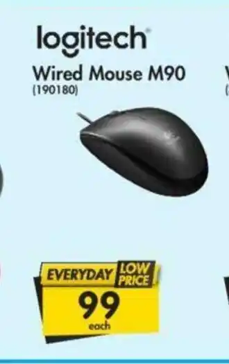Makro Logitech - Wired Mouse M90 - 190180 offer