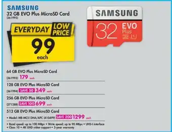 Makro Samsung - 32 GB EVO Plus MicroSD Card - 361995 offer