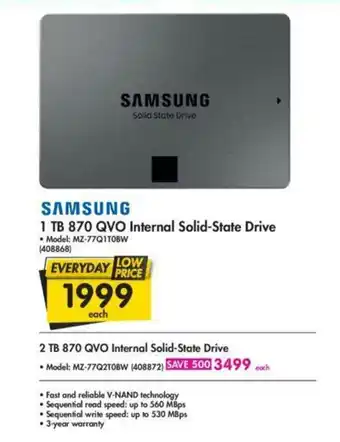 Makro Samsung - 1TB 870 QVO Internal Solid-State Drive - 408868 offer