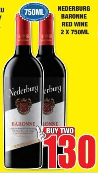 Nederburg Baronne Red Wine 2 x 750ml