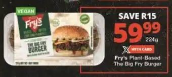 Checkers Fry's Plant-Based The Big Fry Burger 224g offer