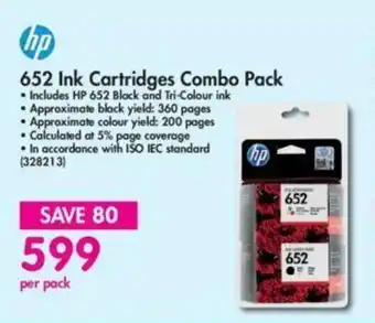 Hp - 652 Ink Cartridges Combo Pack - 328213