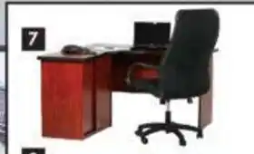 Makro Work Desk LHS 1350 x 1350 x 650 x 750 mm L-shaped workstation with sliding-door credenza - 233430 offer