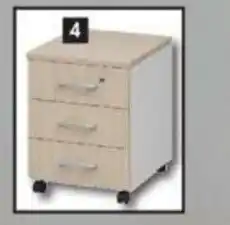 Makro Platinum Desking - 3-Drawer Mobile Pedestal - 306609 offer