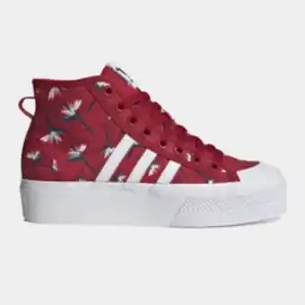 Sportscene Adidas originals women's nizza platform thebe magugu red sneaker offer