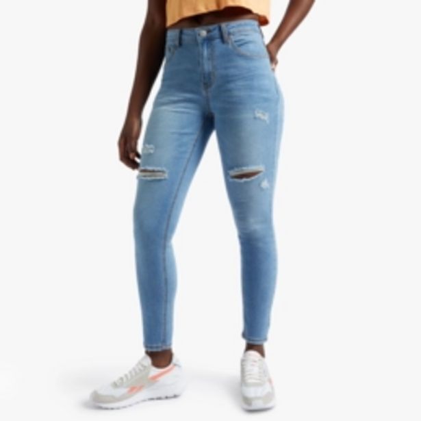 Redbat women's light blue regular rise supper skinny jeans offer at Sportscene
