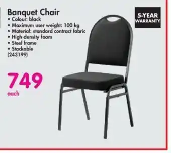 Makro Banquet Chair - 243199 offer