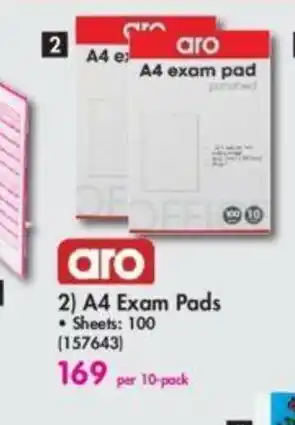 Makro Aro A4 Exam Pads per 10-pack offer