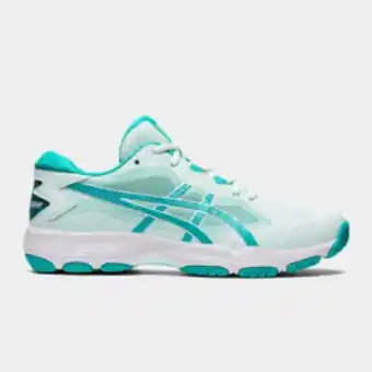 Totalsports Women's asics gel-netburner academy 9 white/blue netball shoes offer