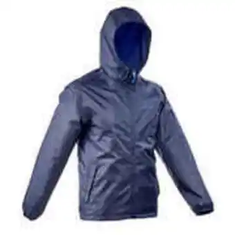 Decathlon Men's waterpoof jacket full zip - nh100 - navy blue offer