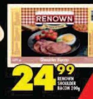 Shoprite Renown Shoulder Bacon 200g offer