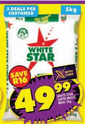 Shoprite White Star Super Maize Meal 5kg offer