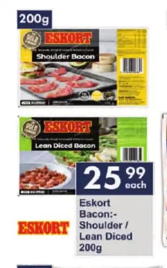 President Hyper Eskort Bacon Shoulder / Lean Diced 200g offer