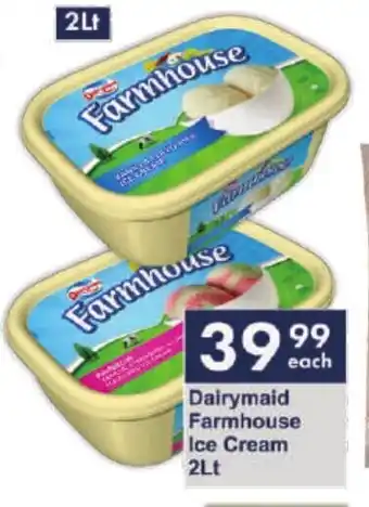 President Hyper Dairymaid Farmhouse Ice Cream 2 Lt offer