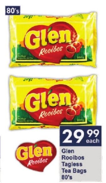 President Hyper Glen Rooibos Tagless Tea Bags 80's offer