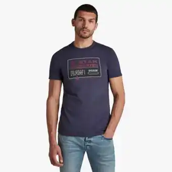 Fabiani G-star color block originals slim t-shirt offer