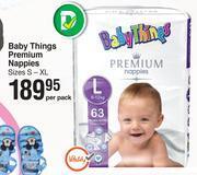 Dis-Chem Baby things premium nappies- per pack offer