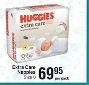 Dis-Chem Huggies extra care nappies size 0-per pack offer