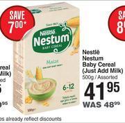 Dis-Chem Nestle nestum baby cereal (just add milk) assorted-500g offer