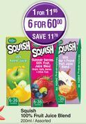 Dis-Chem Squish 100% fruit juice blend assorted-200ml offer