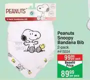 Dis-Chem Baby city peanuts snoopy bandana bib 2 pack-per pack offer