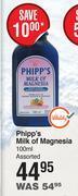 Dis-Chem Phipp's milk of magnesia assorted-100ml offer