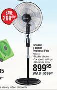 Goldair 5 blade pedestal fan