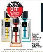 Superdry kyoto or detroit or soho edt-100ml each