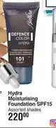 Bionike defence color hydra moisturising foundation spf15 assorted shades