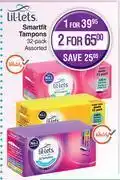 Dis-Chem Lil-lets smartfit tampons 32 pack assorted-for 1 offer