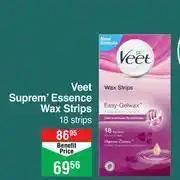 Veet suprem essence wax strips 18 strips