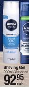 Dis-Chem Nivea men shaving gel assorted-200ml each offer