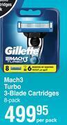Dis-Chem Gillette mach3 turbo 3 blade cartridges 8 pack-per pack offer