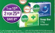 Dis-Chem Dettol soap bar assorted-175g offer