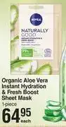 Dis-Chem Nivea naturally good organic aloe vera instant hydration & fresh boost sheet mask 1 piece-each offer