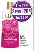 Dis-Chem Lux body wash assorted-750ml offer